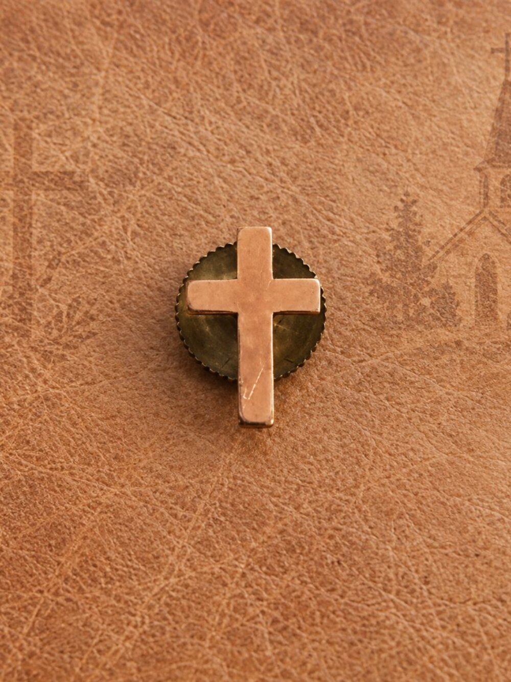 Holy Cross Small Vintage Antique 1940's Screwback Clergy Lay Member Lapel Pin